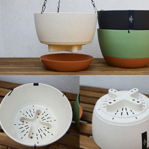 Self-Watering Hanging Planter with Iron Chain