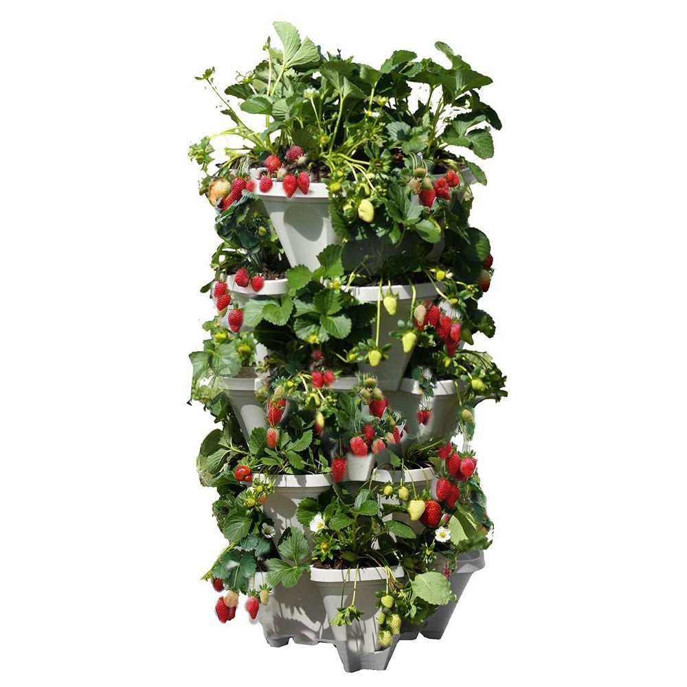 5-Tier Vertical Garden Planter – Stackable Strawberry Tower