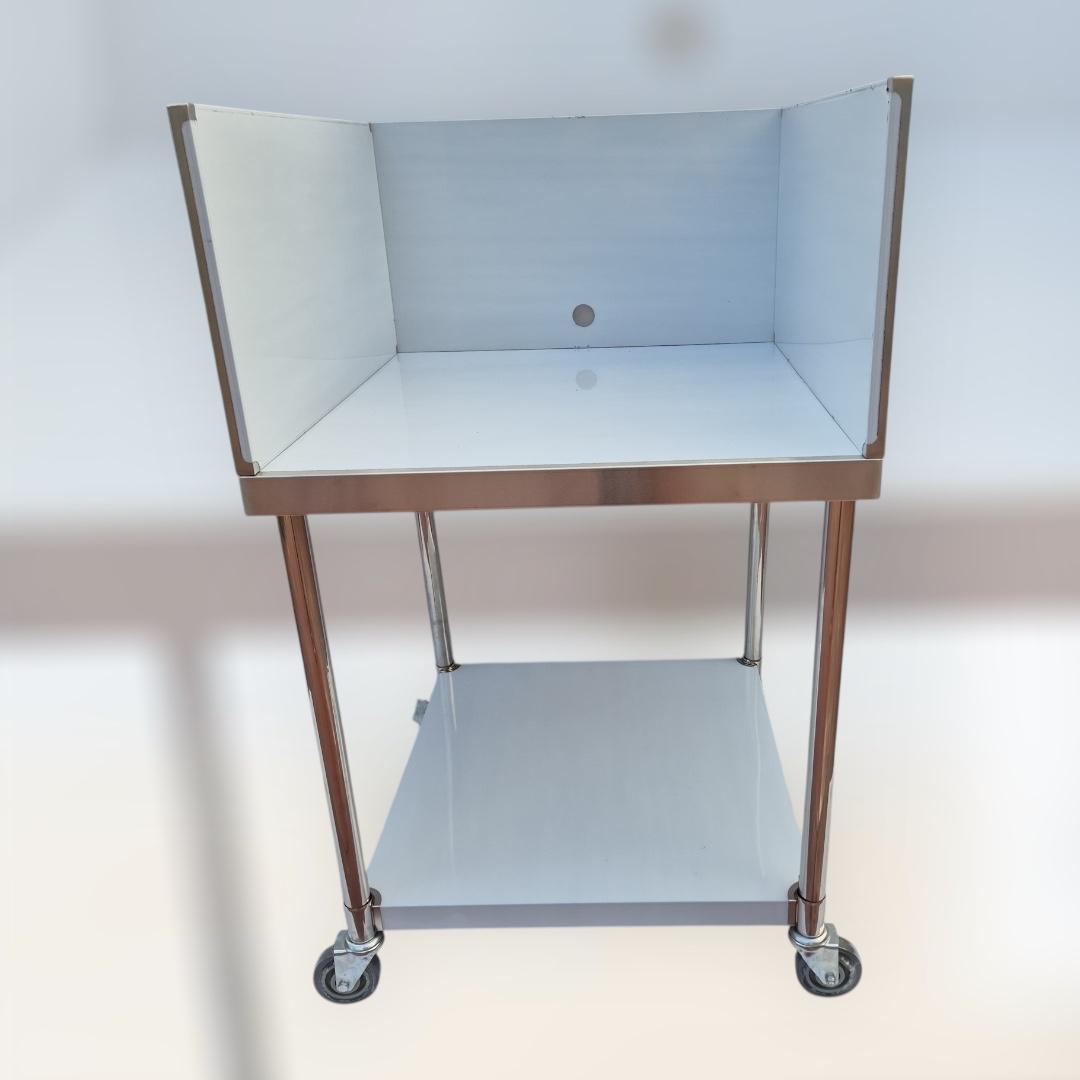 760×760x850mm Stainless Steel Prep Table with Splashback