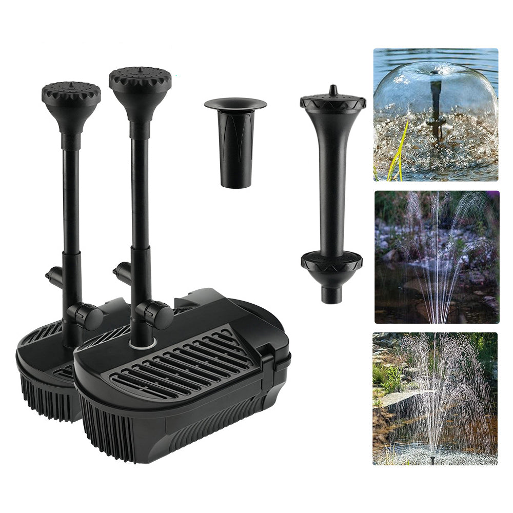 4000 LPH All-in-One Pond Fountain Pump + Filter Kit with 3 Nozzles | 10m Cable