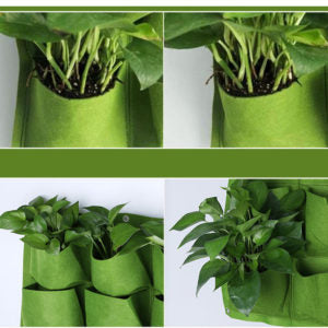 18-Pocket Vertical Planter Bag | Hanging Garden Grow Bag for Flowers & Herbs