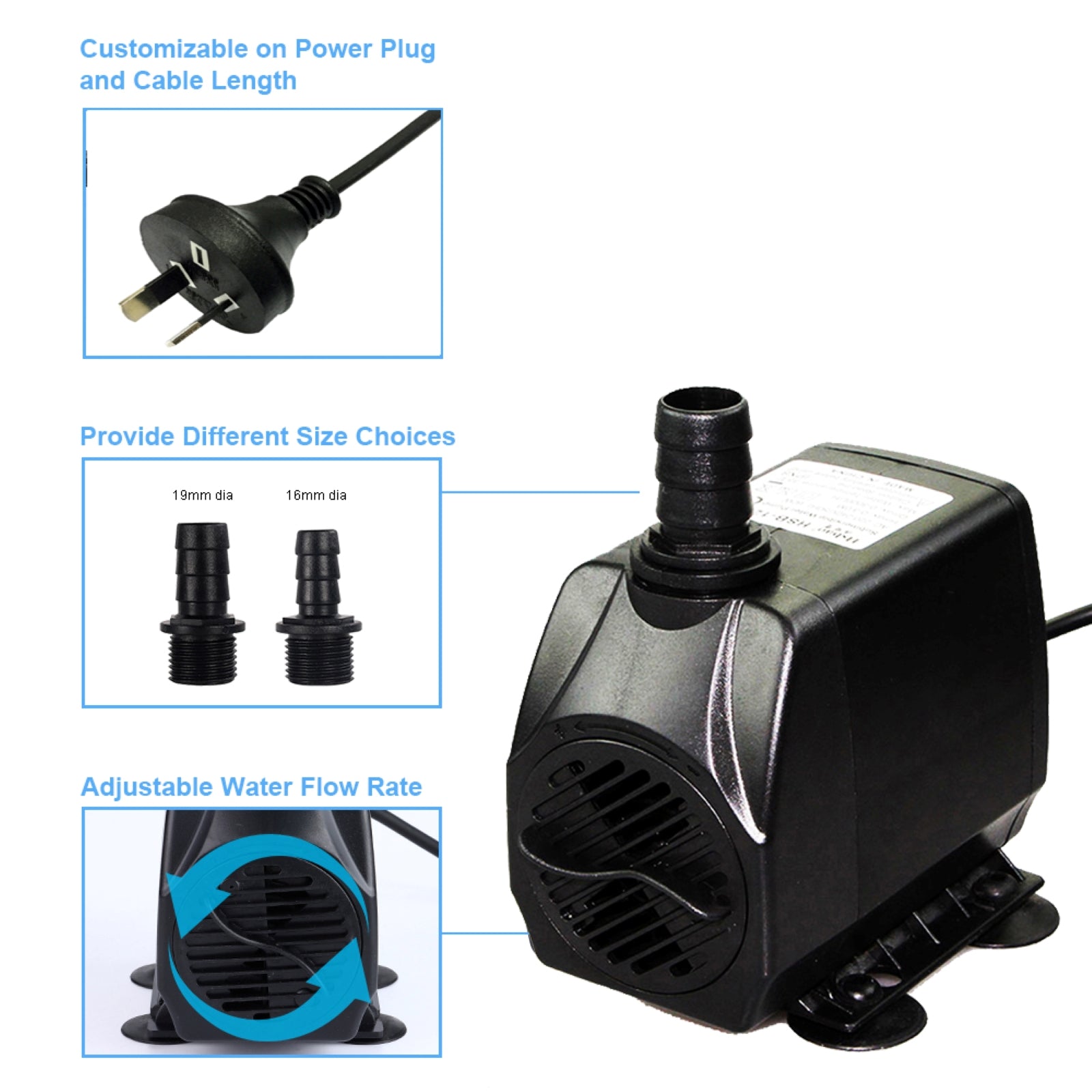3000 LPH Submersible Water Pump | Pond, Waterfall & Fountain Circulation