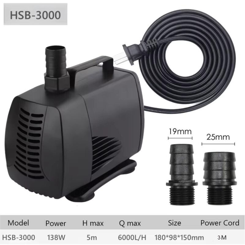 6000 LPH Submersible Water Pump for Pond & Fountain