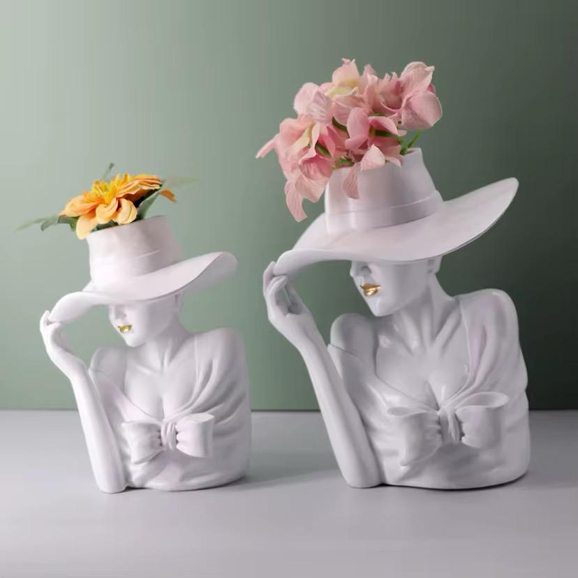 Resin Succulent Planter Decorative Flower Pot