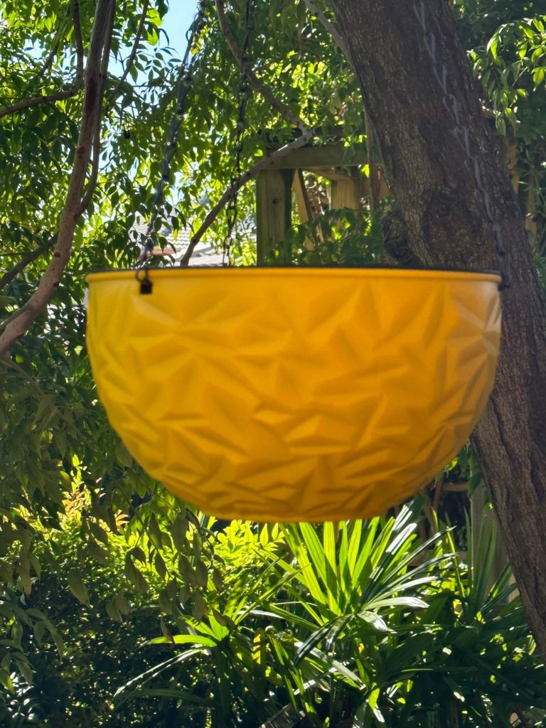 Self-Watering Resin Hanging Planter Flower Basket