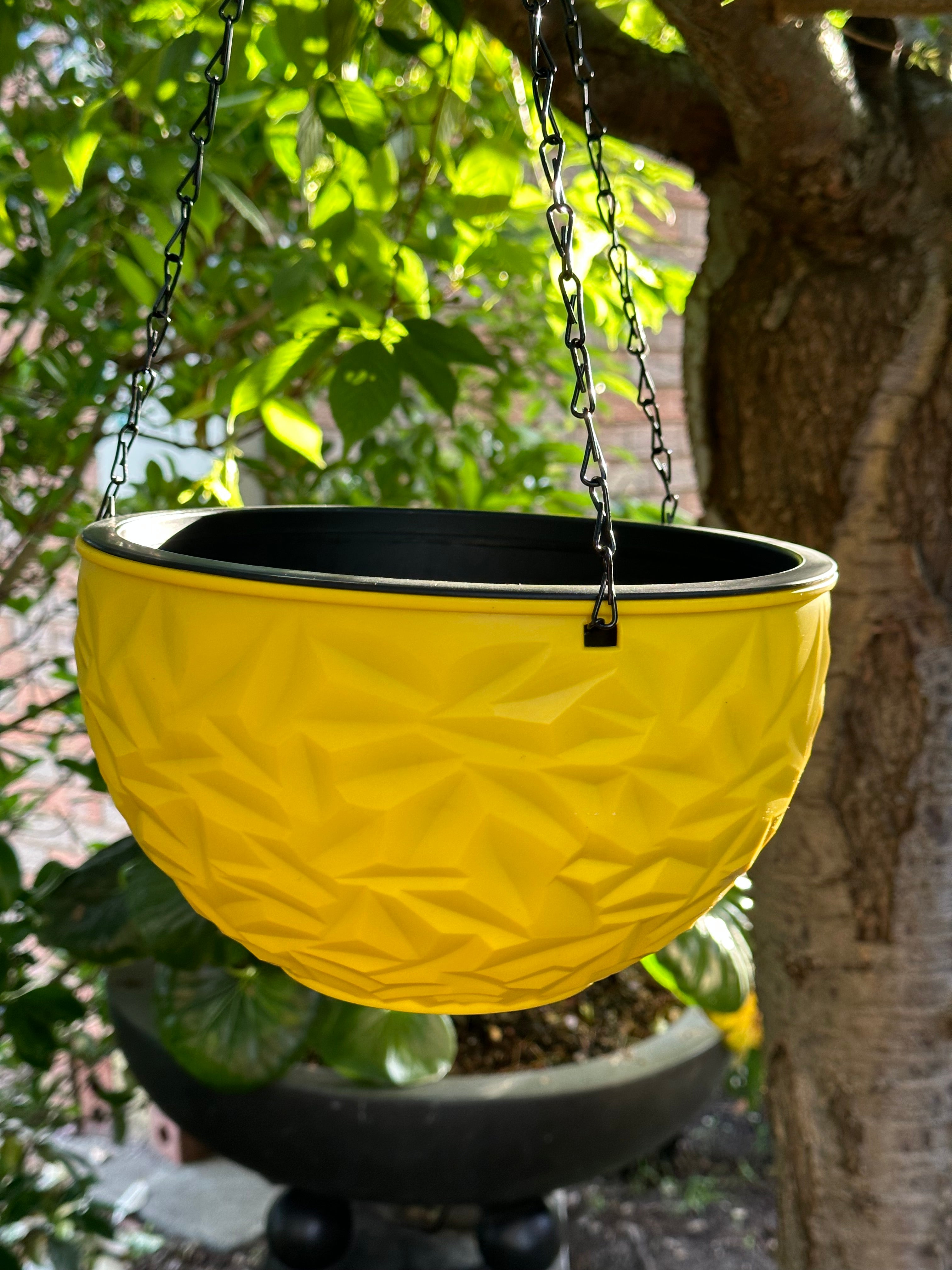 Self-Watering Resin Hanging Planter Flower Basket