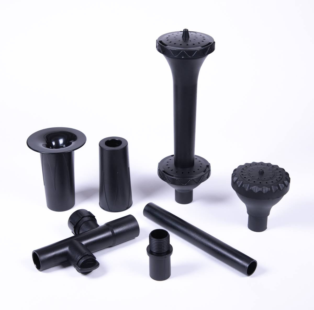 Adjustable Fountain Nozzle Set with 3 Spray Patterns