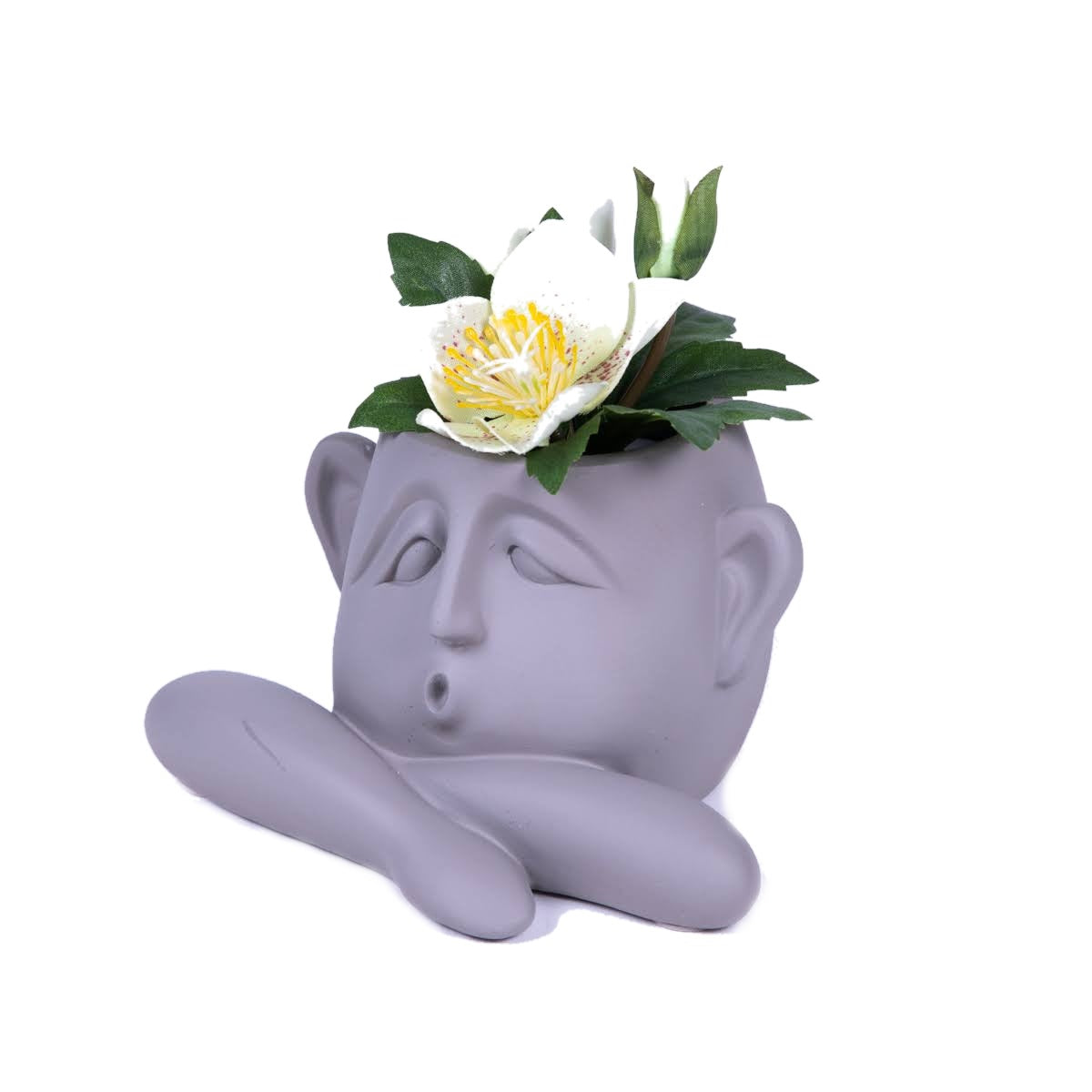 Set of 3 Decorative Resin Succulent Planter Pots