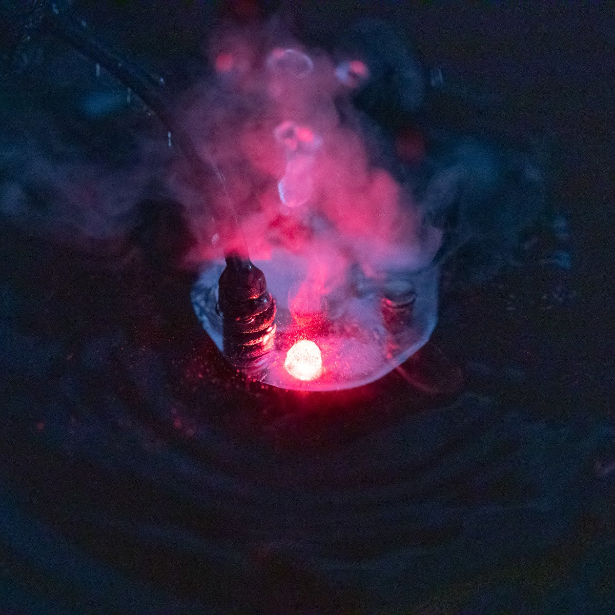 Mist Maker with Red LED Light for Ponds and Aquariums