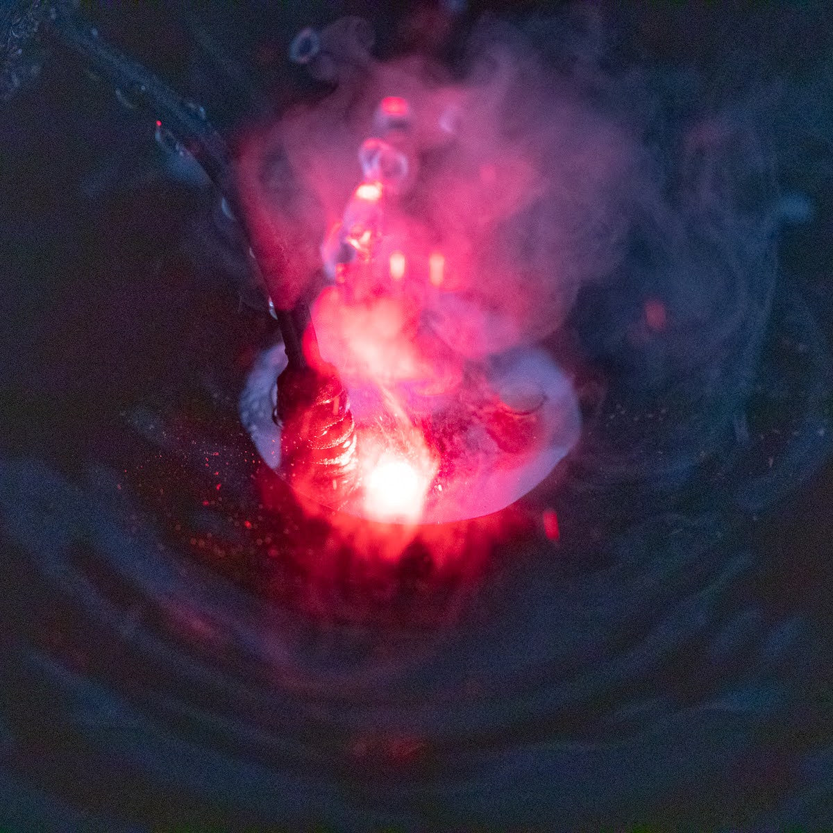 Mist Maker with Red LED Light for Ponds and Aquariums