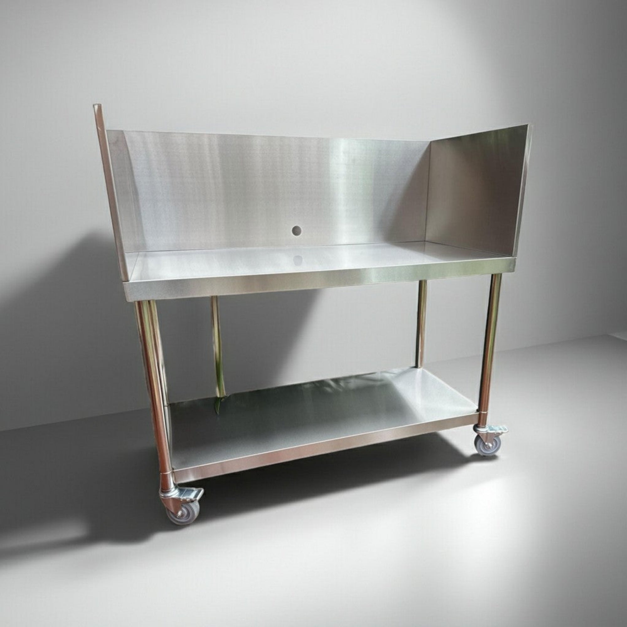 Stainless Steel BBQ Outdoor Table with Splashback