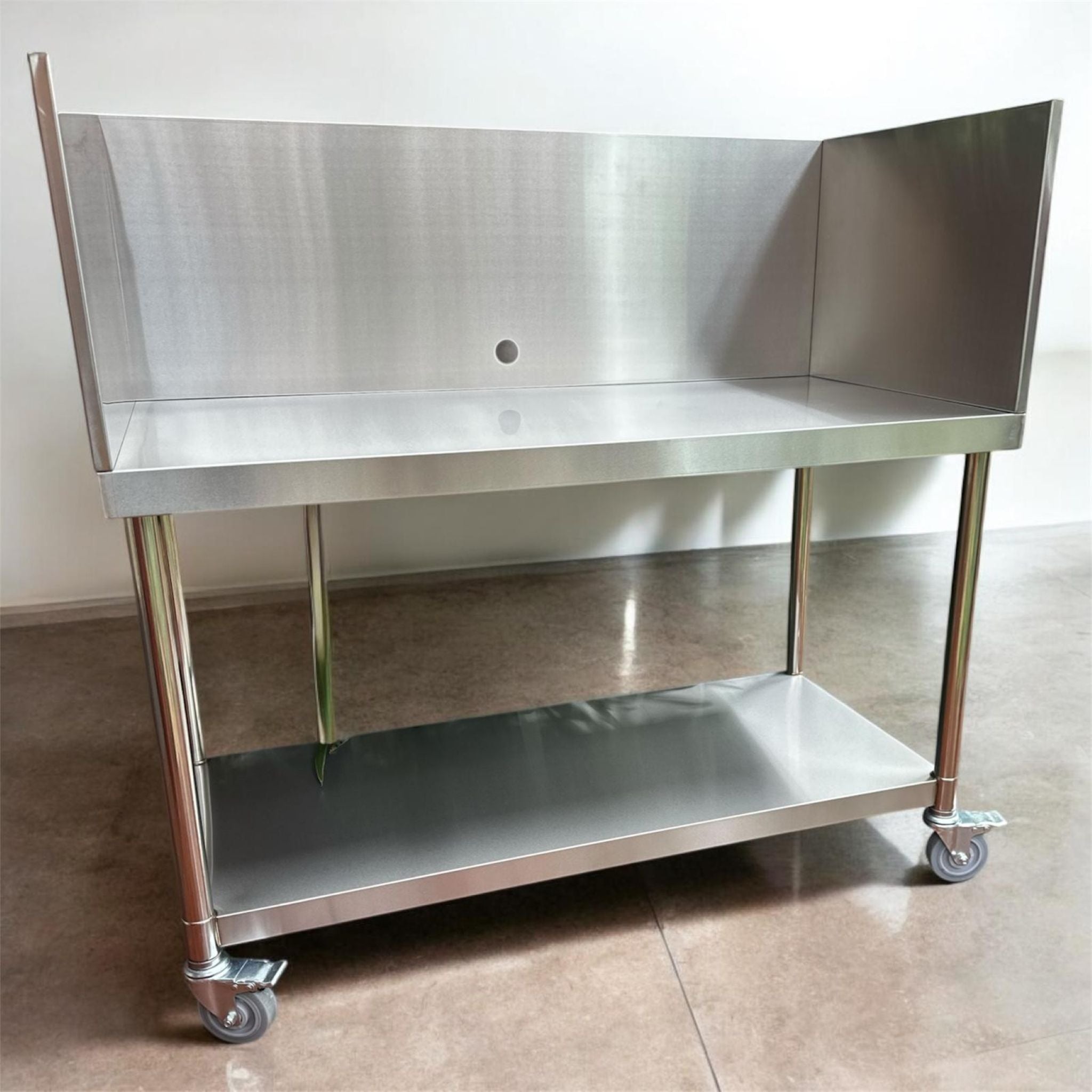 Stainless Steel BBQ Outdoor Table with Splashback