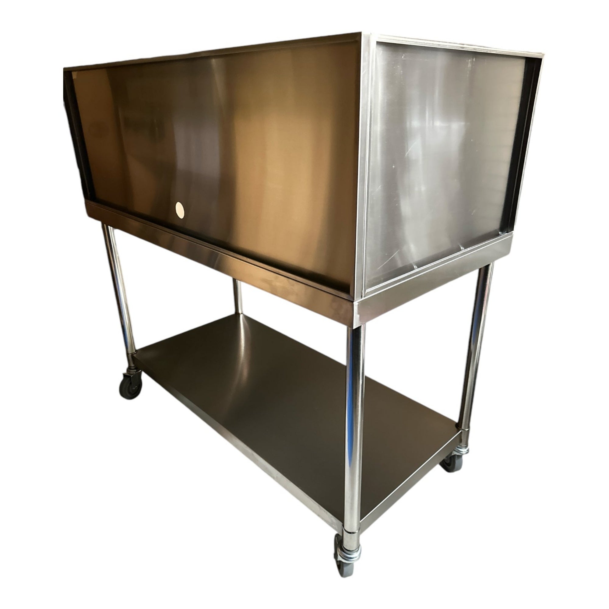 Stainless Steel BBQ Outdoor Table with Splashback