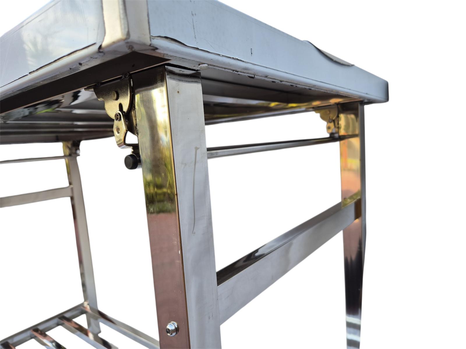 1200mm Folding Stainless-Steel Workbench | Portable BBQ Prep Table