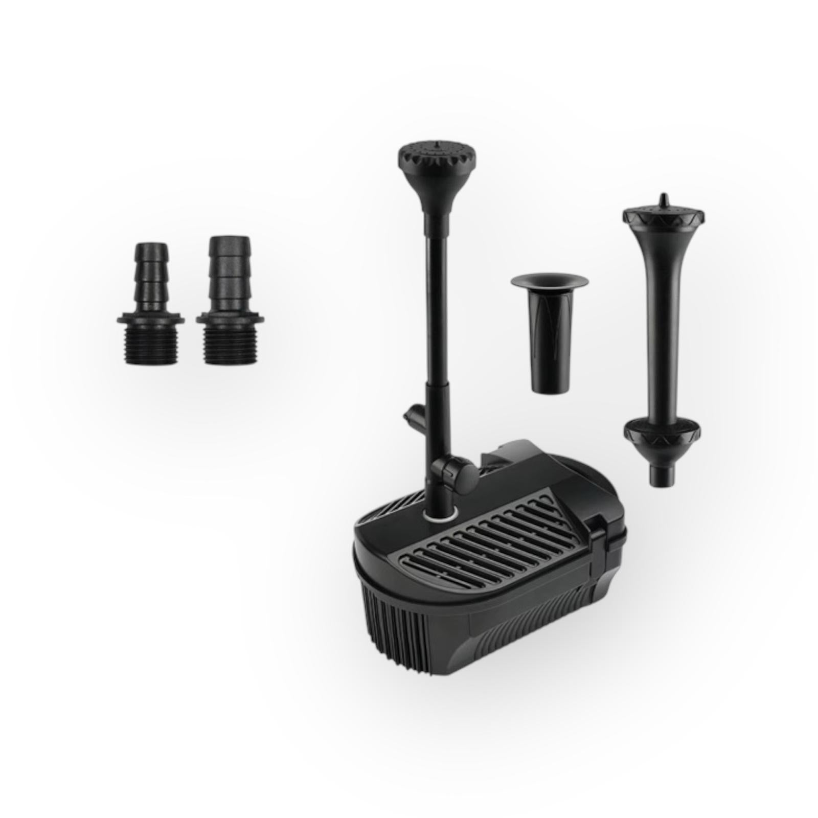 4000 LPH All-in-One Pond Fountain Pump + Filter Kit with 3 Nozzles | 10m Cable