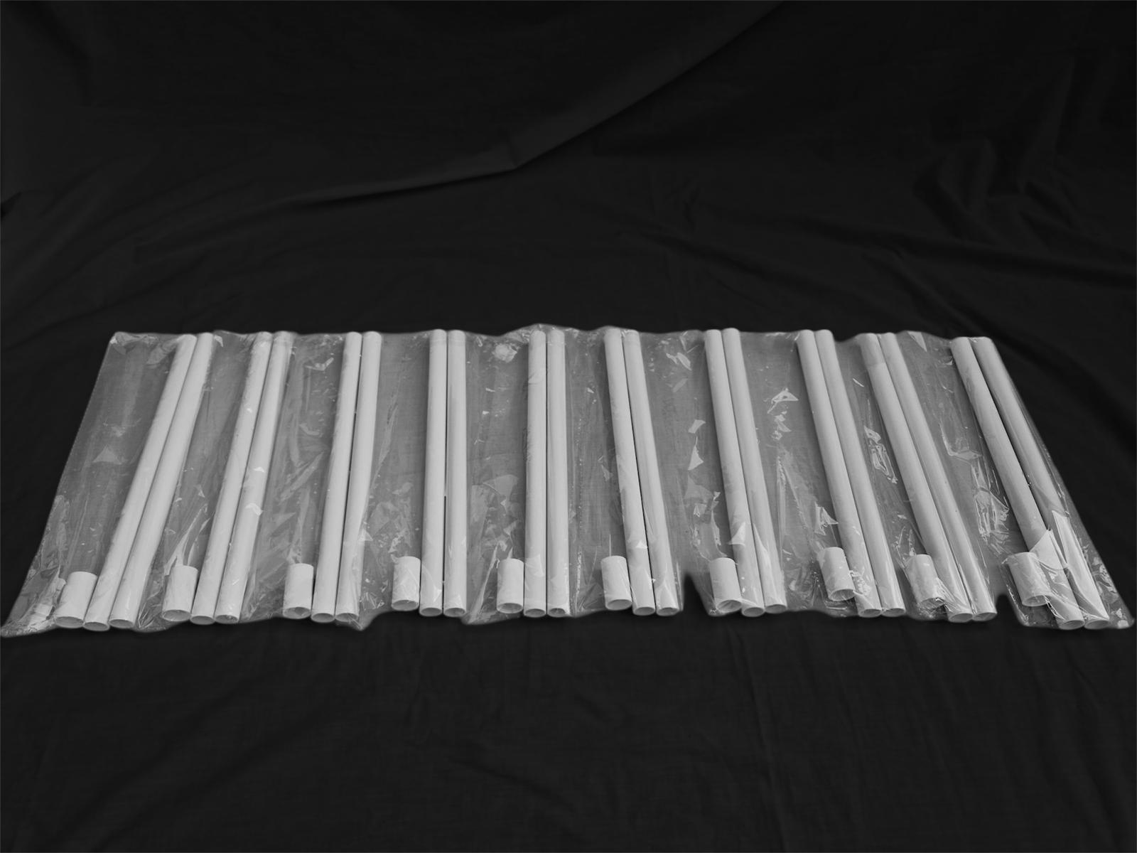 50-Tier Stackable Vertical Garden Planter Kit with PVC Support & Mobile Trolley Base