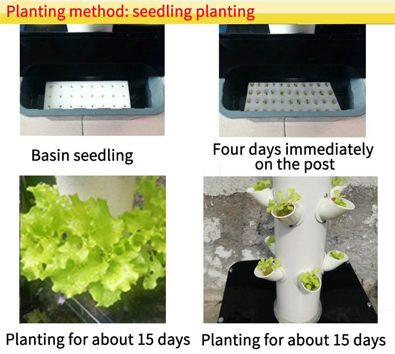70-Pot Vertical Hydroponic Tower | 14-Layer Aeroponic Home Growing Kit