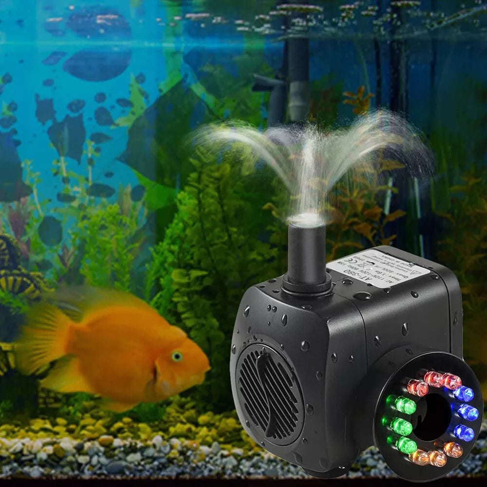 1000LPH Submersible Water Pump with LED Light