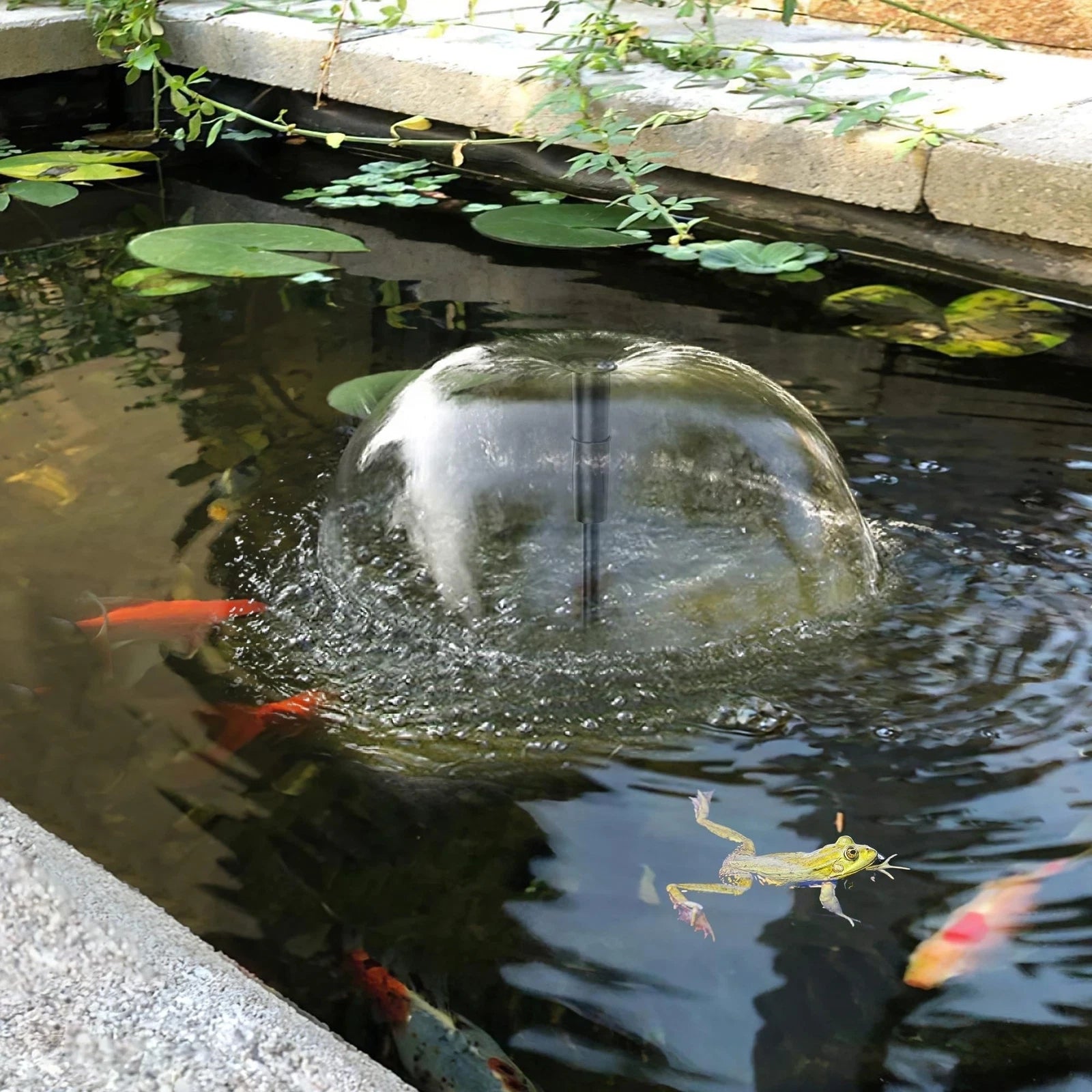 4000 LPH All-in-One Pond Fountain Pump + Filter Kit with 3 Nozzles | 10m Cable